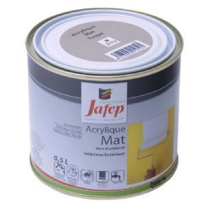 Peinture acrylique mat taupe Jafep (0,5L)