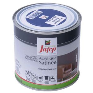 Peinture acrylique satinée bleu foncé Jafep (0,5l)