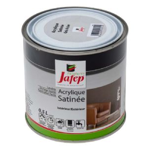 Peinture acrylique satinée gris acier Jafep (0,5l)