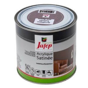 Peinture acrylique satinée gris béton Jafep (0,5l)