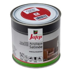 Peinture acrylique satinée rouge vif Jafep
