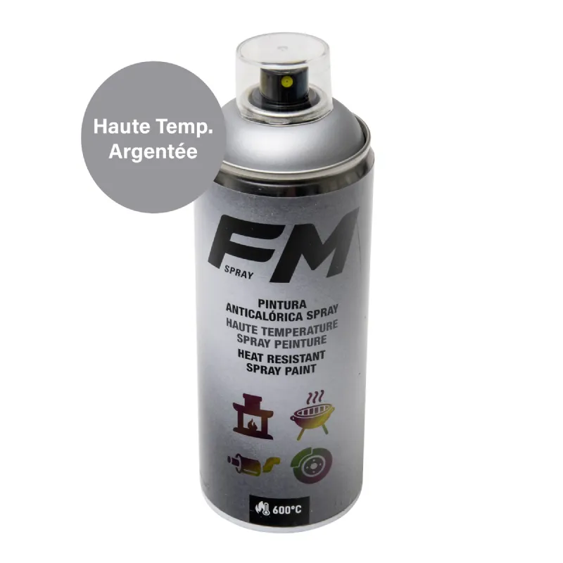 Peinture haute température : aérosol de marque fm Spray - Provence Outillage