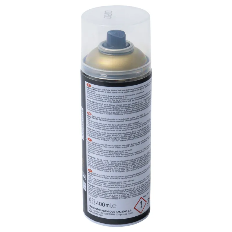 Bombe de peinture spray déco dorée 400ml - Provence Outillage