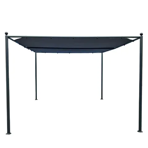 Pergola avec toile d'ombrage 3 x 4m 180g/m² Werkapro