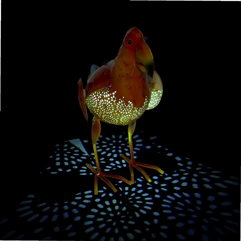 Canard Solaire Lumineux 1 LED Multicolore – Décoration Jardin 30x16x42 Cm WERKA PRO
