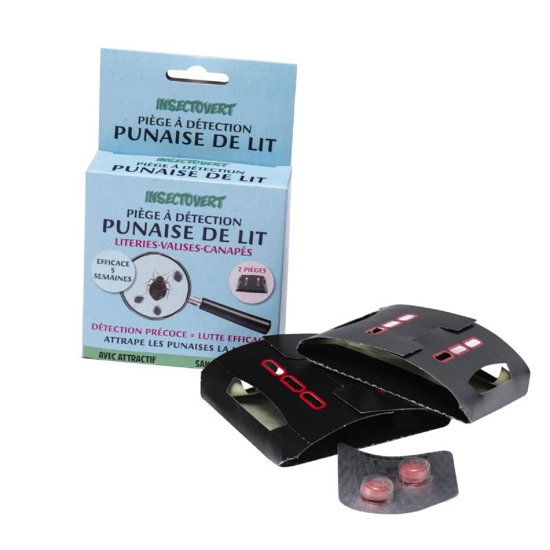 GREENBUGS 4 Pièges Punaises De Lit + Terre De Diatomée Bio 100 Ml – Intercepteurs Anti-Punaises Pieds De Lit Efficaces