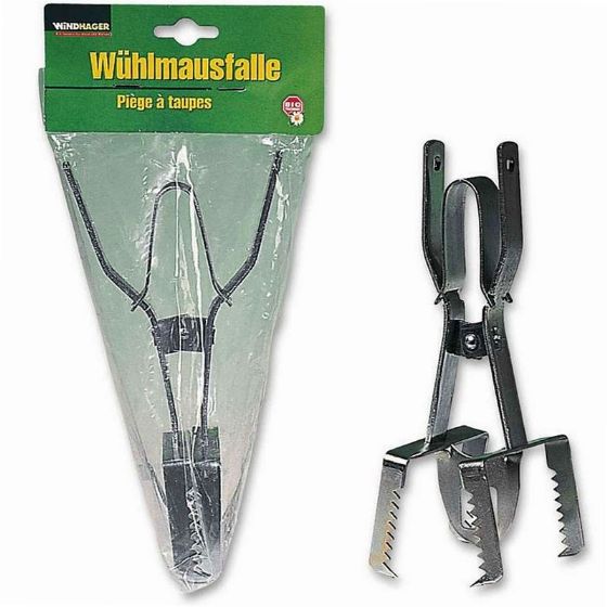 Piège à Campagnols Windhager - En Métal Galvanisé, Sans Appât Chimique, Facile à Installer