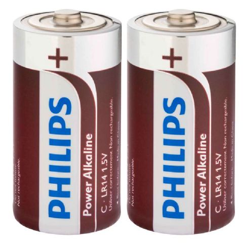 Pile philips lr14 (c) alcaline 2pcs