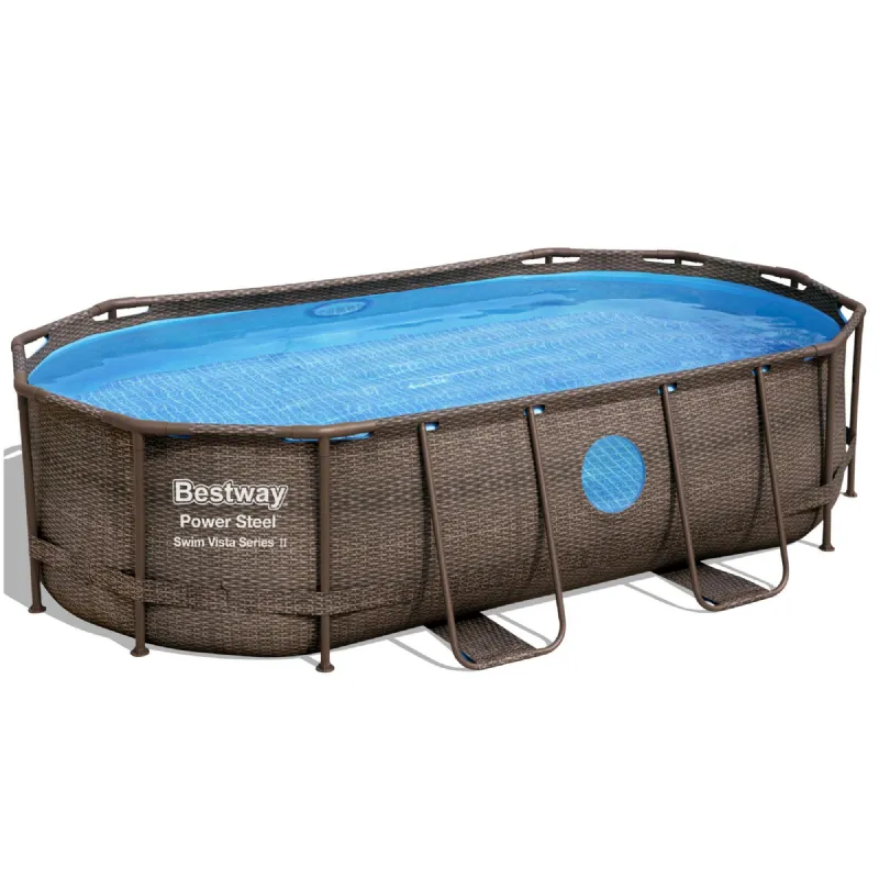 Piscine tubulaire ovale Power Steel Vista (4,27x2,5x1m) 