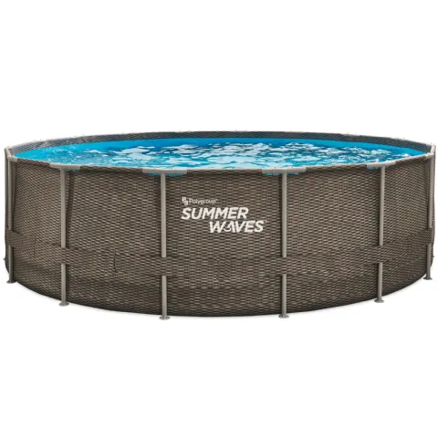 Piscine tubulaire ronde aspect tréssé (Ø4,88x1,22m) Summer Waves