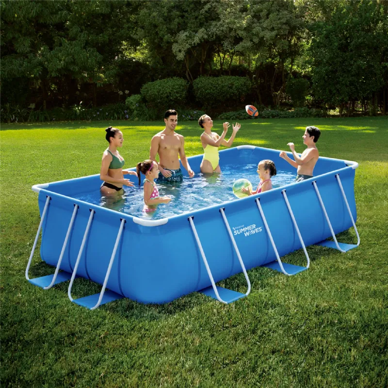 Piscine tubulaire rectangulaire (4x2x1m) Summer-Waves