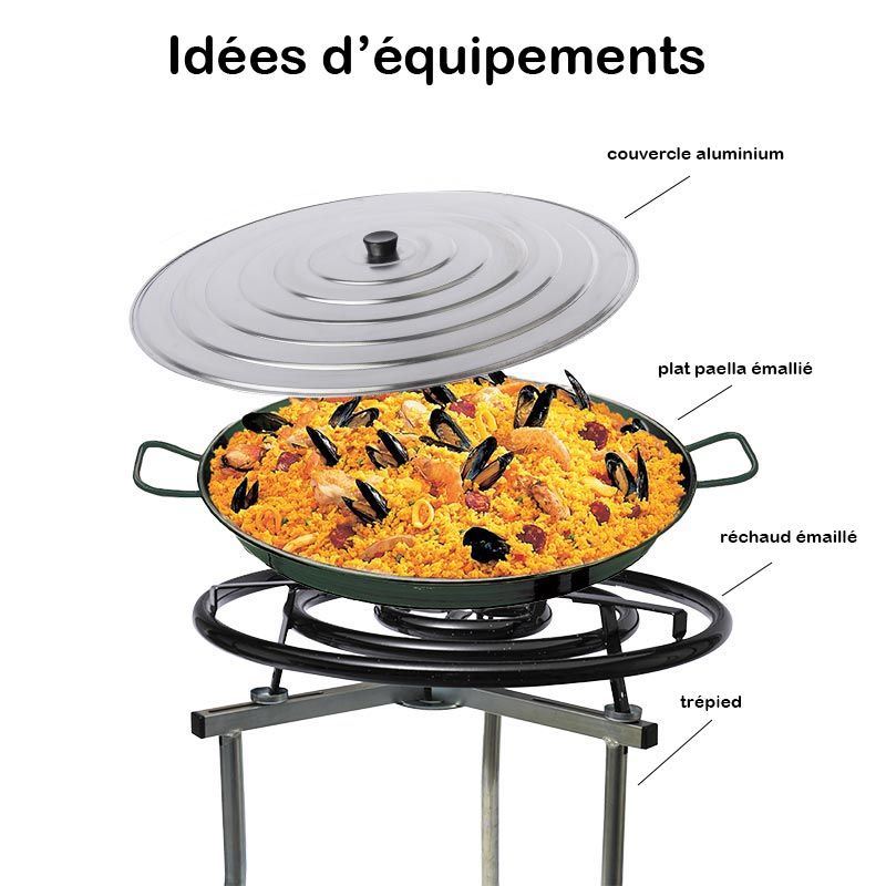 Plat à paella diamètre 32 cm tous feux et induction - Provence Outillage