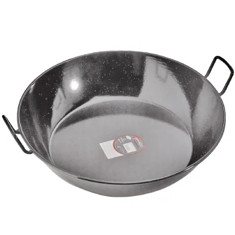 Plat à paella haut en métal 