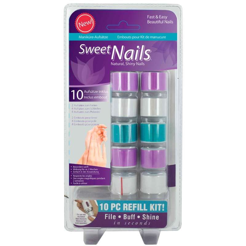 Recharge manucure 10 embouts Sweet Nails