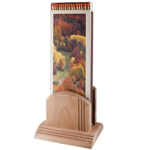 Porte allumettes bois