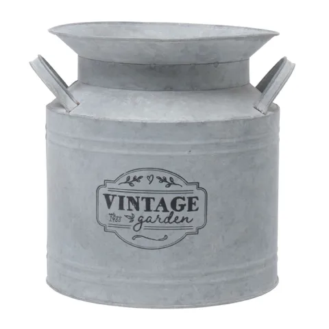 Pot de lait décoratif en zinc