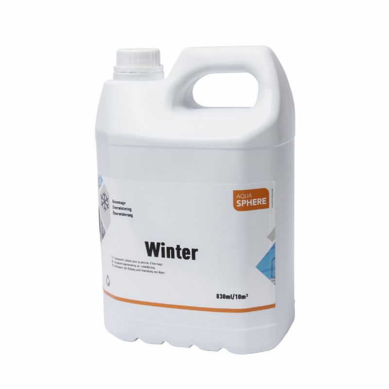 Produit D'hivernage Piscine 5L - Effet Détartrant, Algicide Et Anti-moisissures - Pour Hivernage Actif Et Passif - Non Moussant