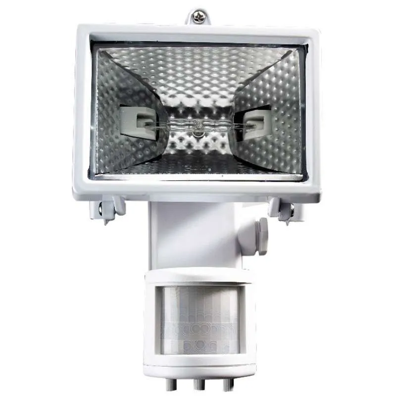 Projecteur halogene radar mural blanc120w