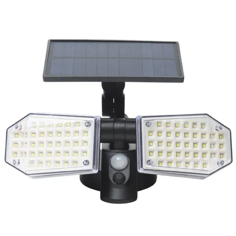 Projecteur solaire 2 têtes (78led 300lm) Werkapro