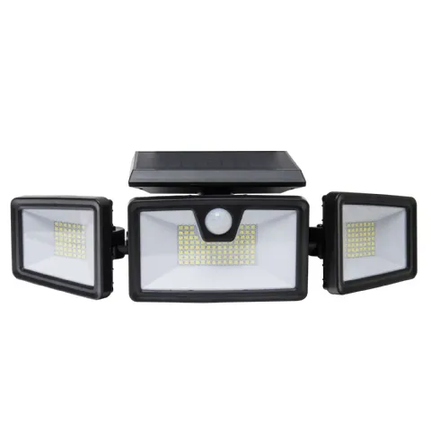 Projecteur solaire 3 têtes (132 LED - 550 lumens) Werkapro