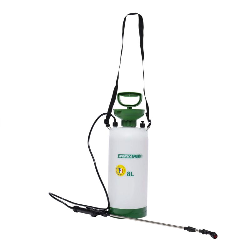 Pulvérisateur à Main WERKA PRO 5L - Fabriqué En France - Sangle Épaule - Pour Jardin Et Nettoyage