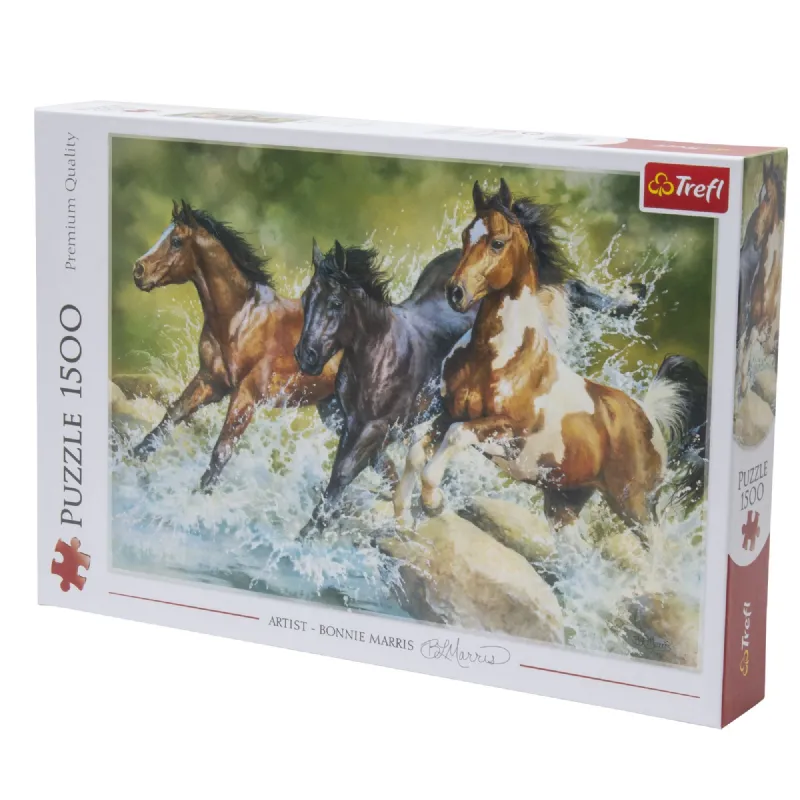 Puzzle 3 chevaux sauvages 1500pc