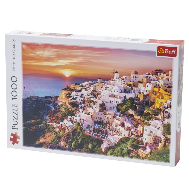 Puzzle lever de soleil santorini 1000p
