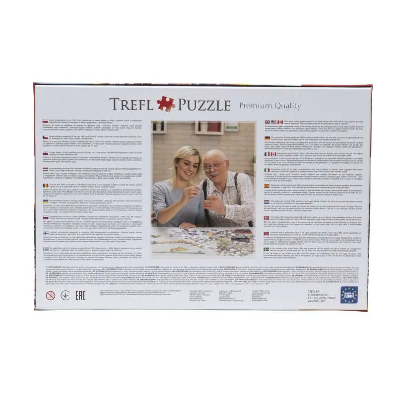 Trefl Puzzle Paysage Lever de Soleil sur Santorini 1000 Pièces - Convient  pour Les Adultes - Aide à la Relaxation - Emboîtement Aisé des Pièces 