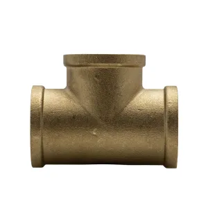 Raccord té laiton femelle - femelle 1”