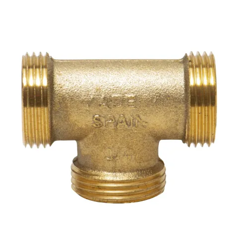 Raccord té laiton mâle - mâle 3/4”