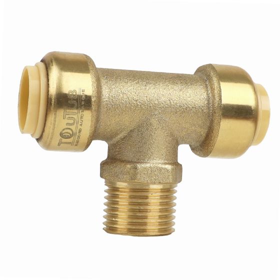 Raccord de tuyaux de voiture X AUTOHAUX Raccord Laiton 8mm Cannelé 3 Voies Connecteur T Adaptateur pour Tuyau Huile Air Eau - Jardin