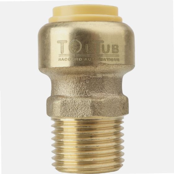 Tectite 45250 – Lot De 10 Raccords Union Automatiques Laiton Mâle 10mm - 3/8