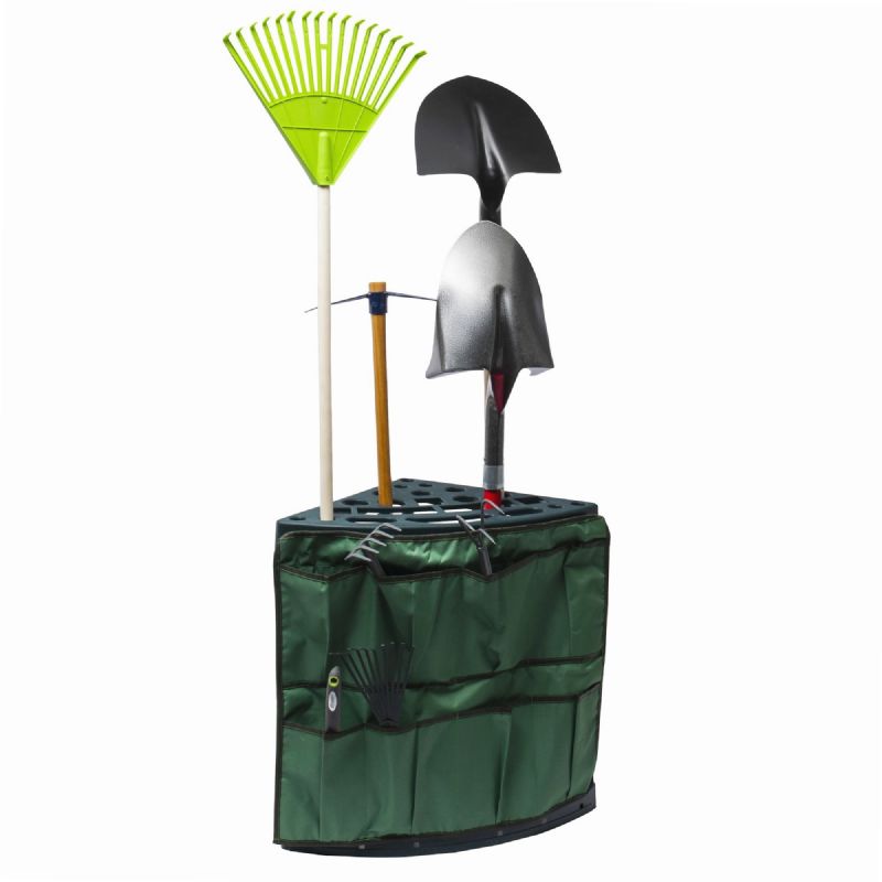 Range outils de jardin d'angle avec sa housse | Bricomarché