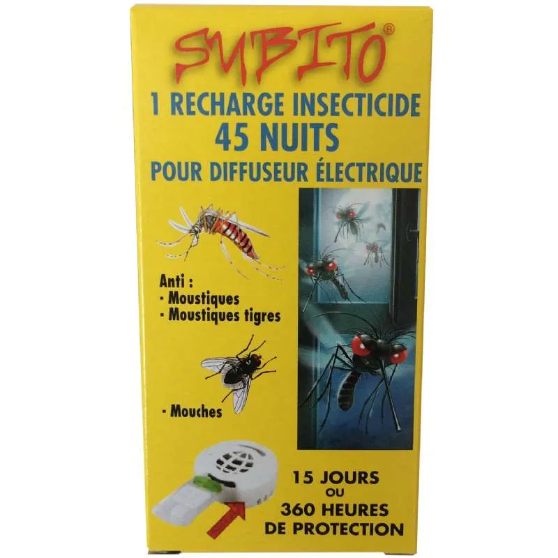 Recharge pour diffuseur électrique anti-moustiques