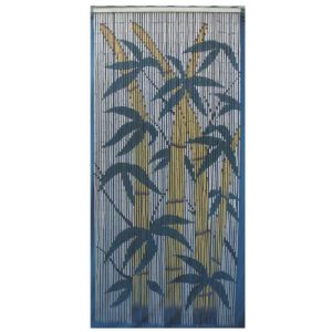 Rideau de porte en bambou 90x200cm motif bambou