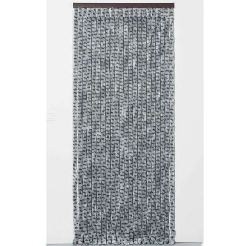 Rideau chenille gris clair et anthracite (90x220cm) WERKA PRO