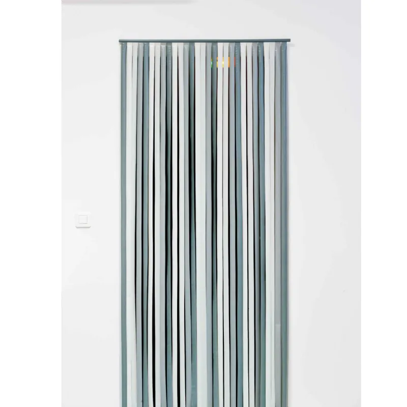 Rideau de porte 90x200cm coloris gris