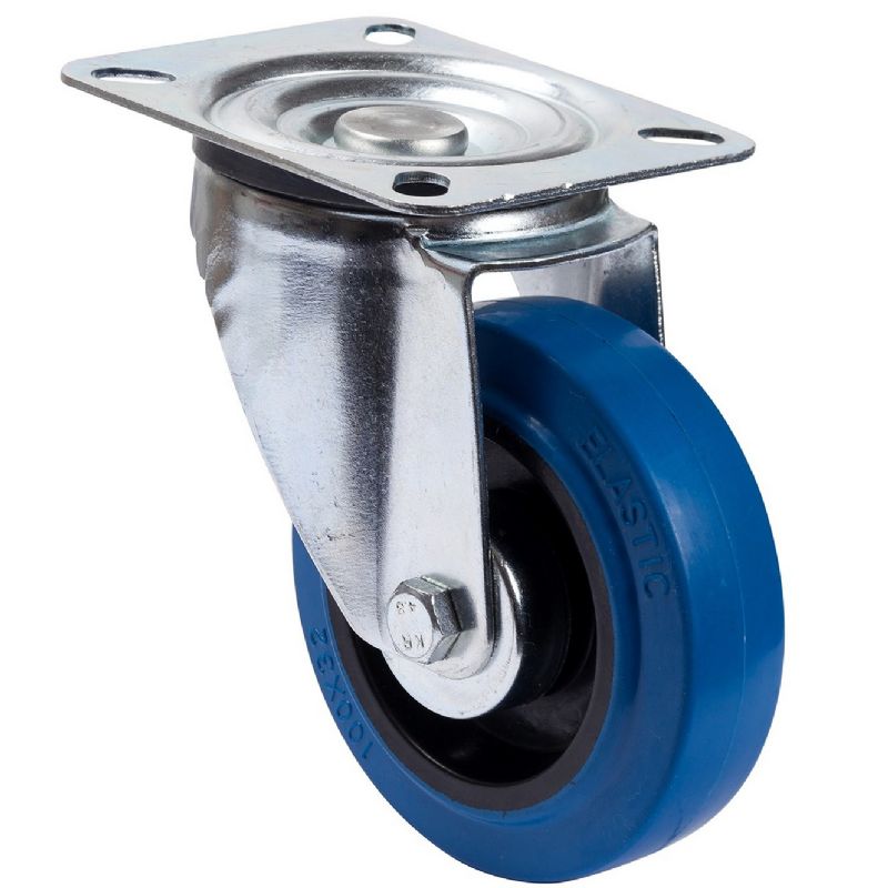 GBL 4 Roulettes Pivotantes Pour Meubles dont 2 avec Frein + Vis - 125mm Jusqu'à 800KG