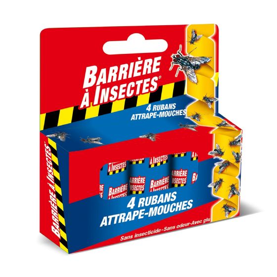 Ruban Anti-Mouches - 2 Rouleaux De 4m - Colle Forte UV - Pour Intérieur/extérieur
