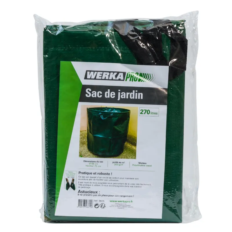 Sac de jardin 270 litres (Ø68x75cm) Werkapro