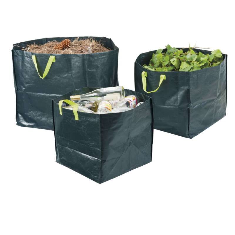 Lot de 3 sacs de jardin pour dechets verts ou menagers - Provence