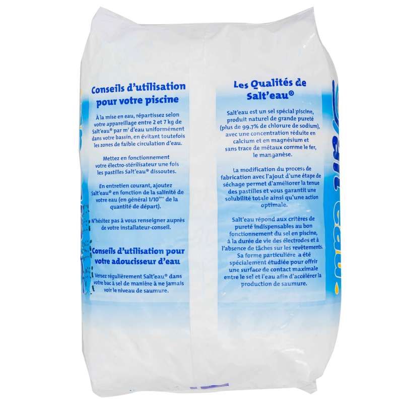 Sel pour traitement de l'eau de piscine (sac de 25kg)