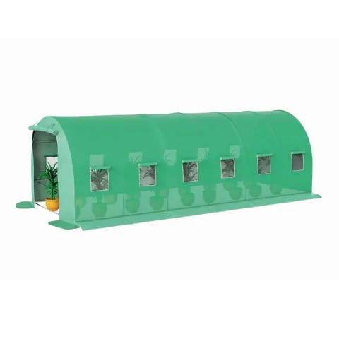 Housse pour serre tunnel 18m² (6 x 3m x h 2m)
