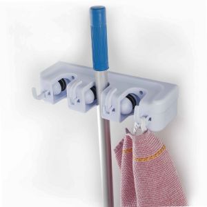 Support Range Balai Grand Modèle - Organisateur Robuste Pour Accessoires Ménagers