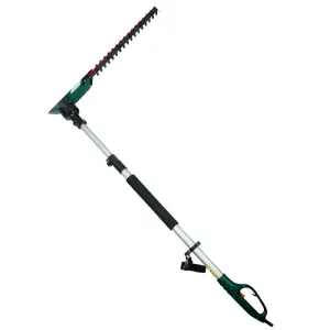 Taille-haie électrique manche télescopique et tête orientable (450watts) Werkapro