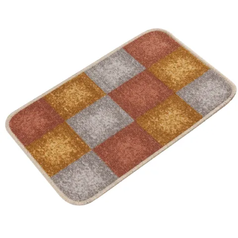 Tapis à damier orange 