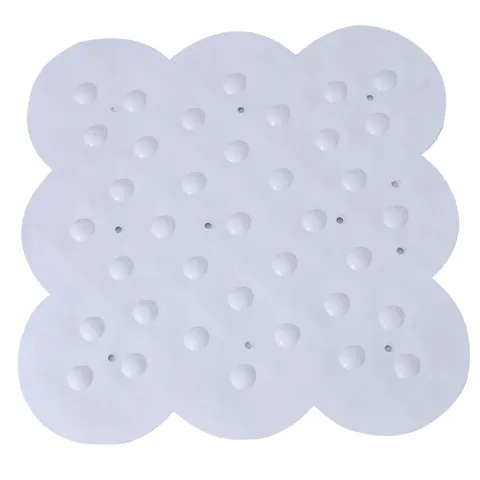 Tapis douche blanc caoutchouc 