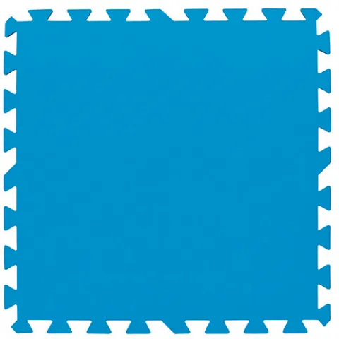 Lot de 9 dalles de sol bleu 50 x 50 cm