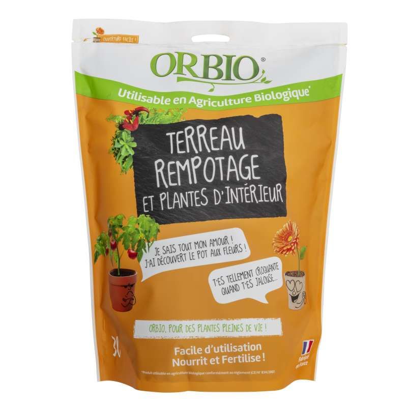 Terreau rempotage 20l orbio - Provence Outillage