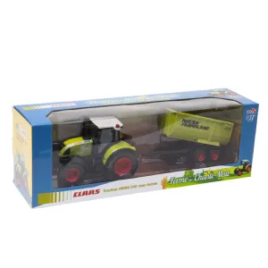 Tracteur avec benne agricole